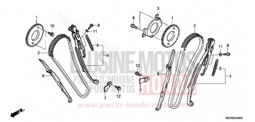 CAM CHAIN/TENSIONER NT700VAB de 2011